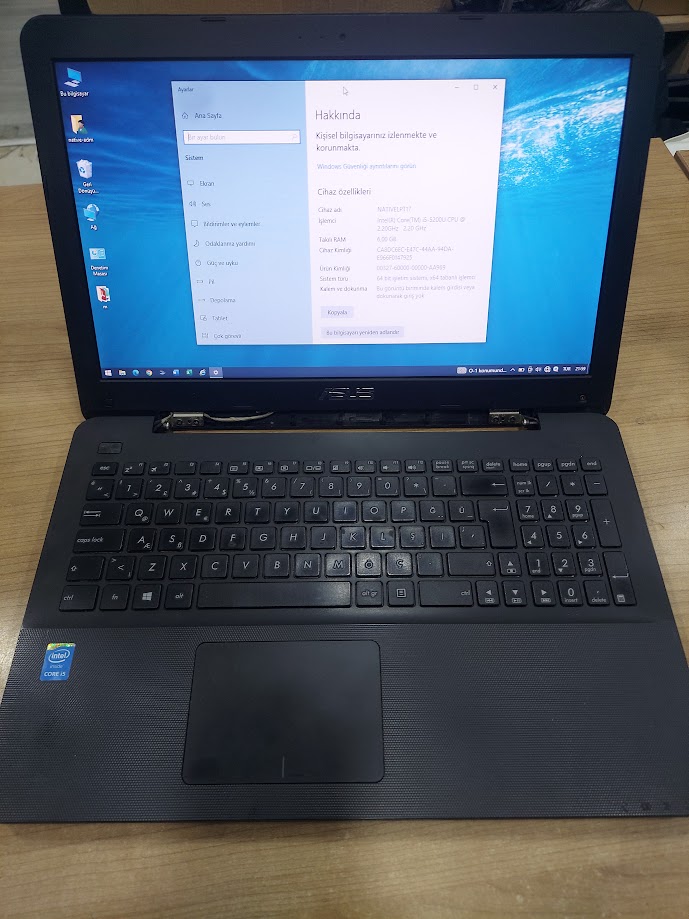 ASUS X554L İ5 5. NESİL NOTEBOOK
