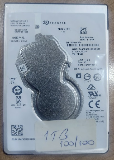 Seagate 1TB 2.5" Harddisk ST1000LM035